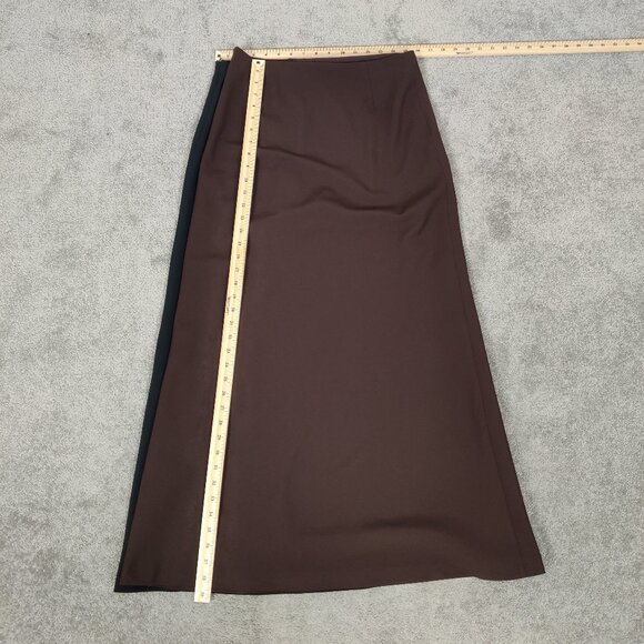 Zara Basic Women's 2 Pcs Skirt Size 8 Black Brown Business Casual Old Money Chic - Picture 8 of 11